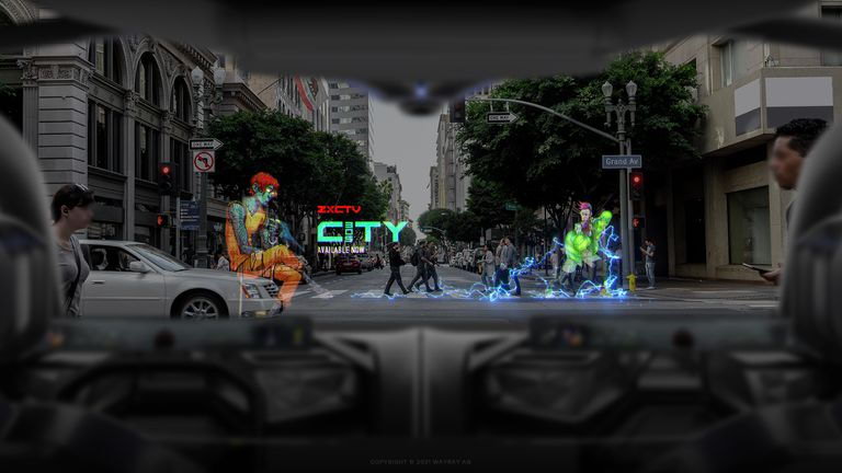 Електричний концепт WayRay Holograktor відкриває двері до доповненої 3D-реальності